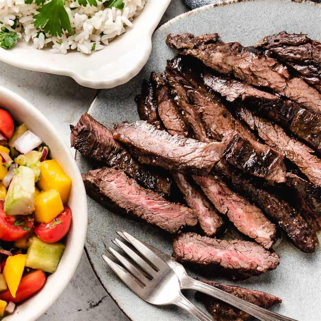 Sauteed Skirt Steak with Mango Salad — Cooking in The Keys