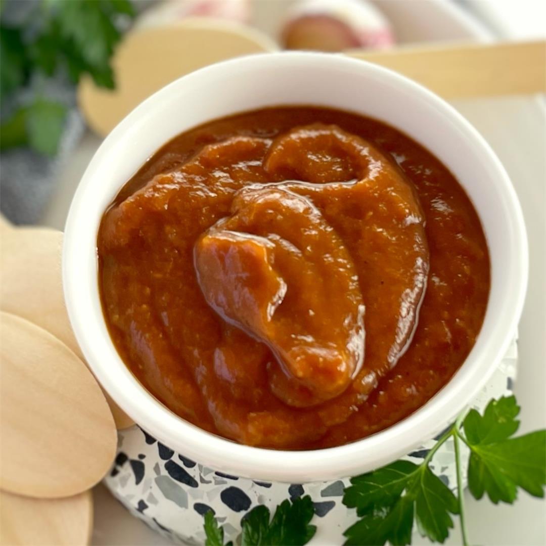 Peach BBQ Sauce (With Video)