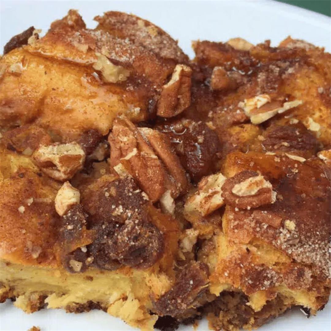 Butternut Squash Baked Challah French Toast