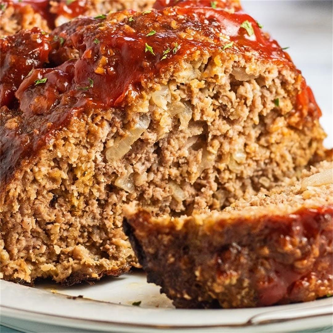 Incredibly Tasty Traditional Meatloaf Recipe with Oatmeal Is Th