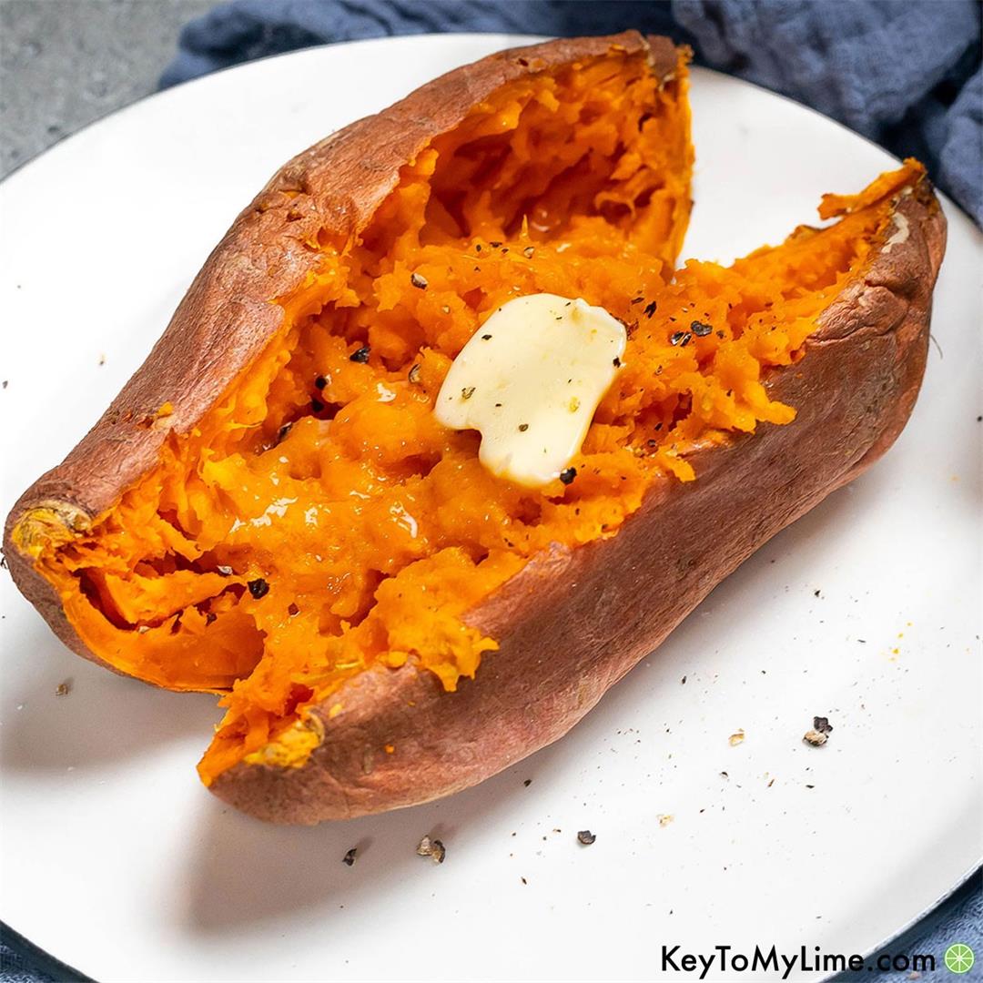 6-Minute Microwave Sweet Potato {VIDEO}