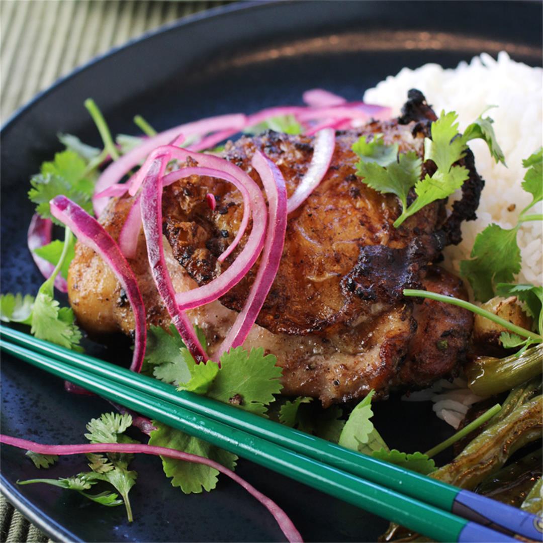 Win Son's grilled chicken with garlic and rice vinegar