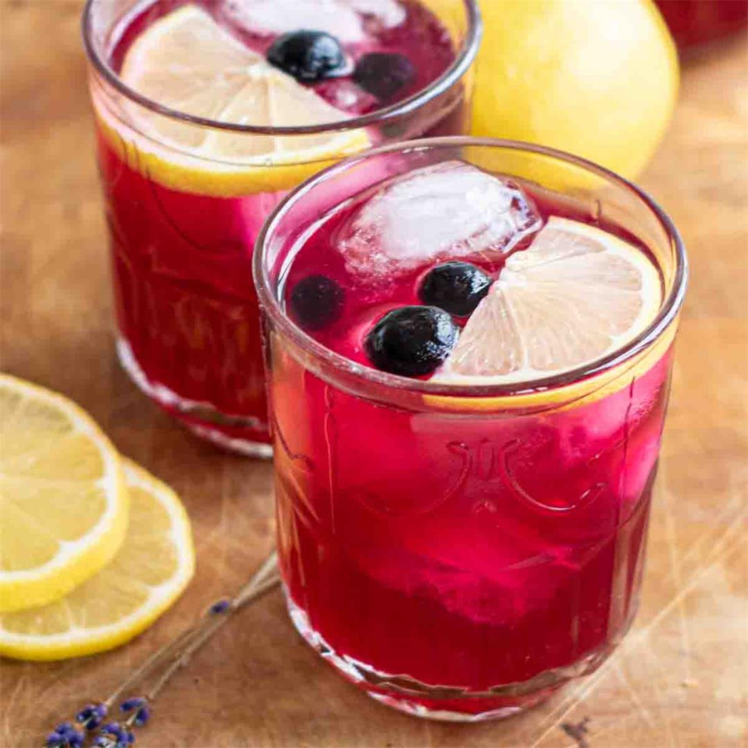 Blueberry Lavender Lemonade Mocktail – Milk and Pop