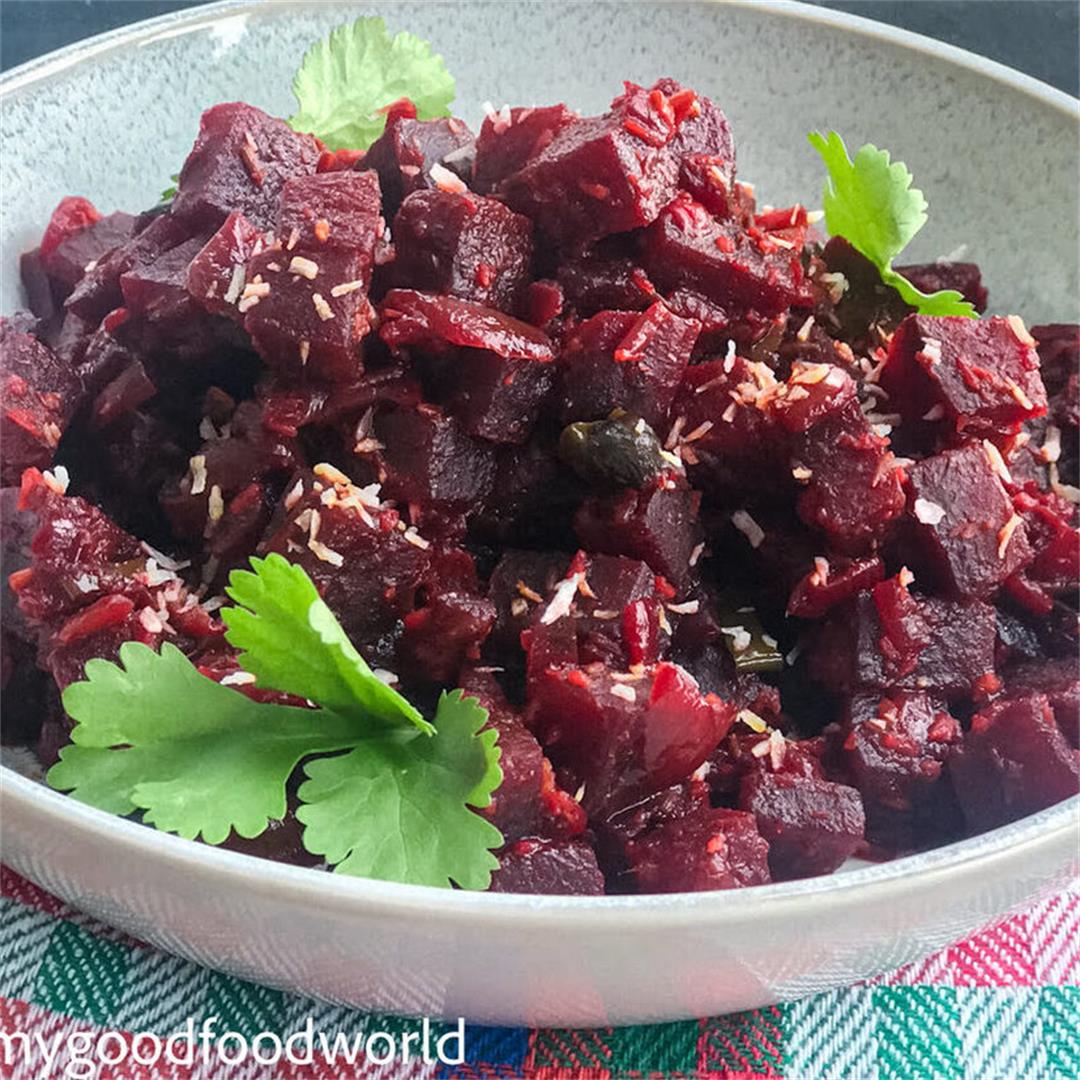 Beetroot Poriyal without Onion and Garlic