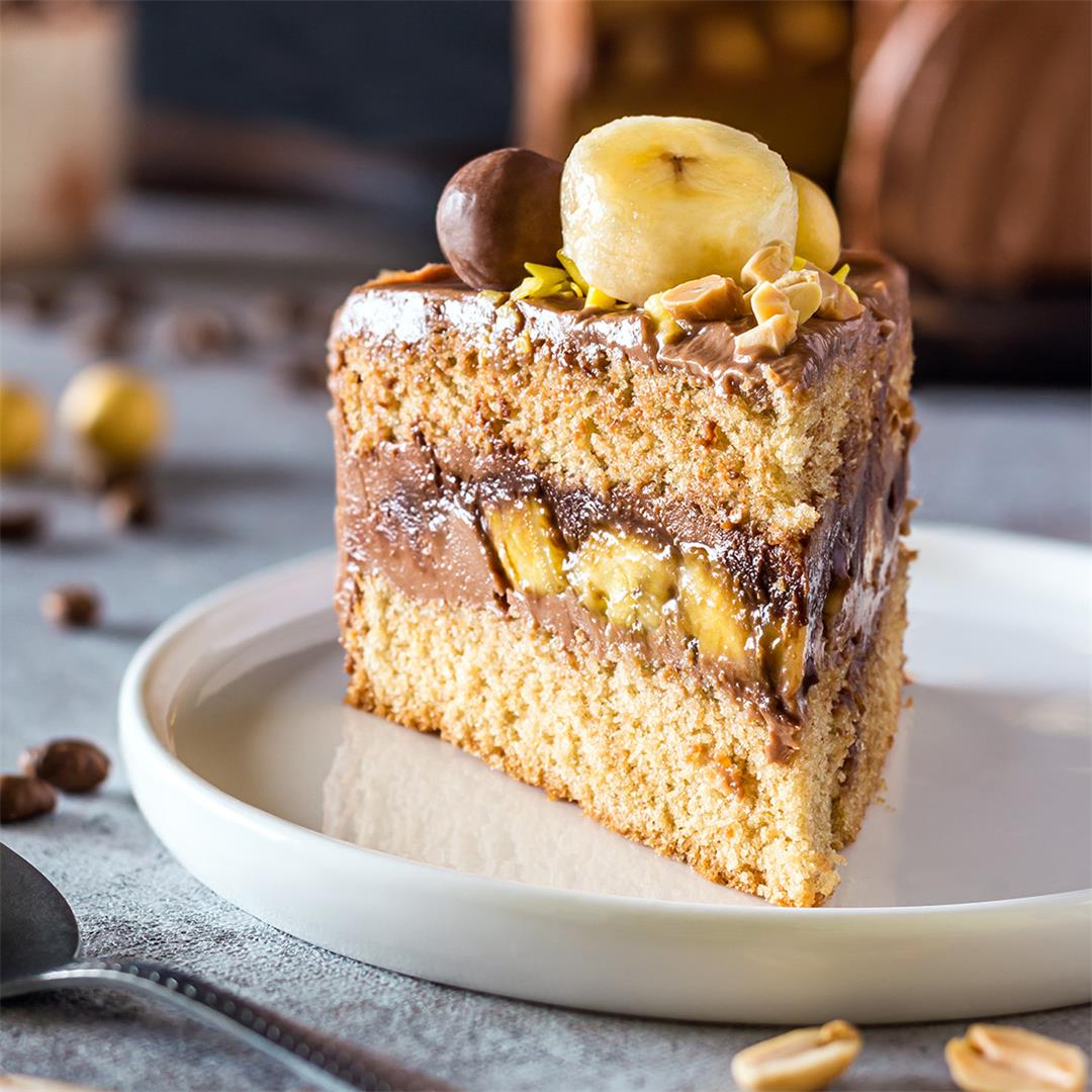Gluten-free Banana Cake with Coffee Frosting