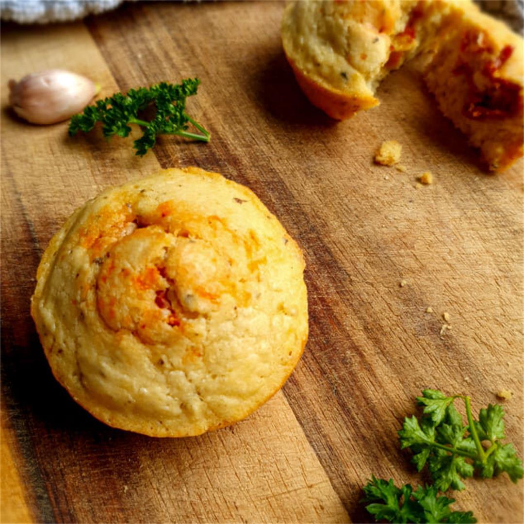 VEGAN Sundried Tomato Savoury Muffins — That Vegan Dad