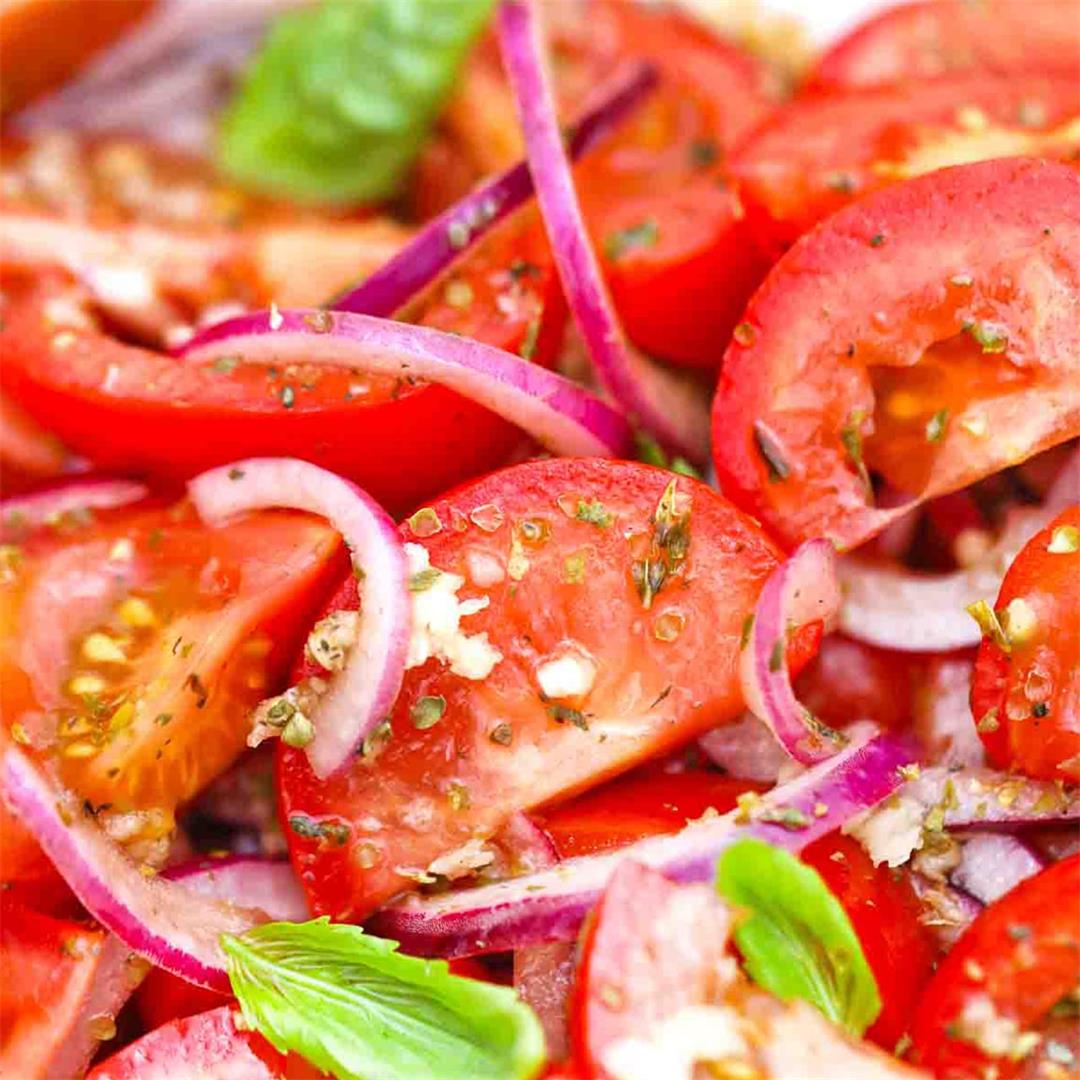 Italian Tomato Onion Salad Recipe