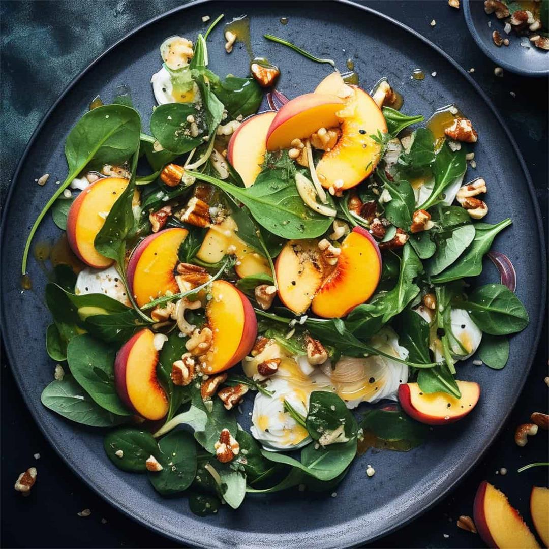 The Best Easy Peach Salad- Must-Try Recipe!