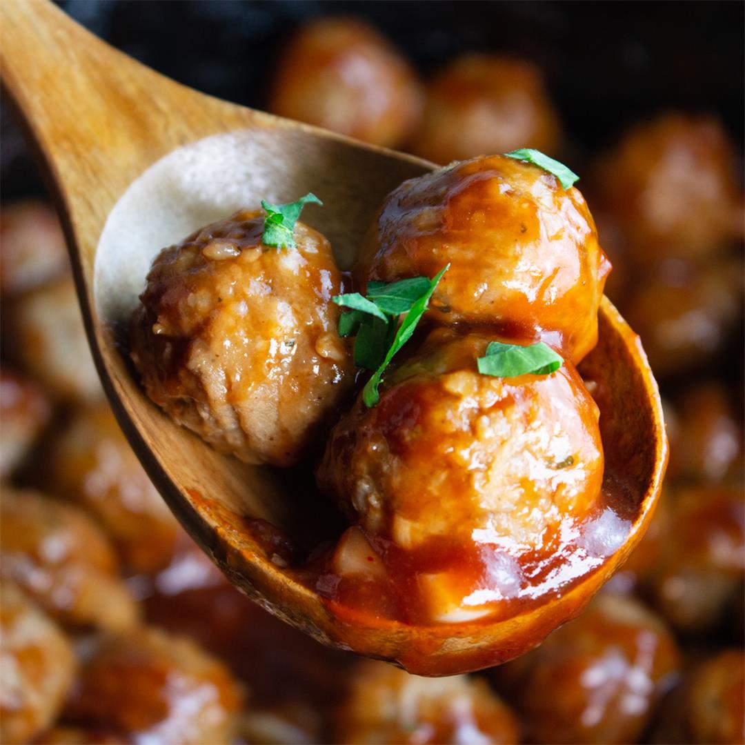 Easy Crockpot BBQ Meatballs: 3-Ingredient Appetizer Or Main Dis