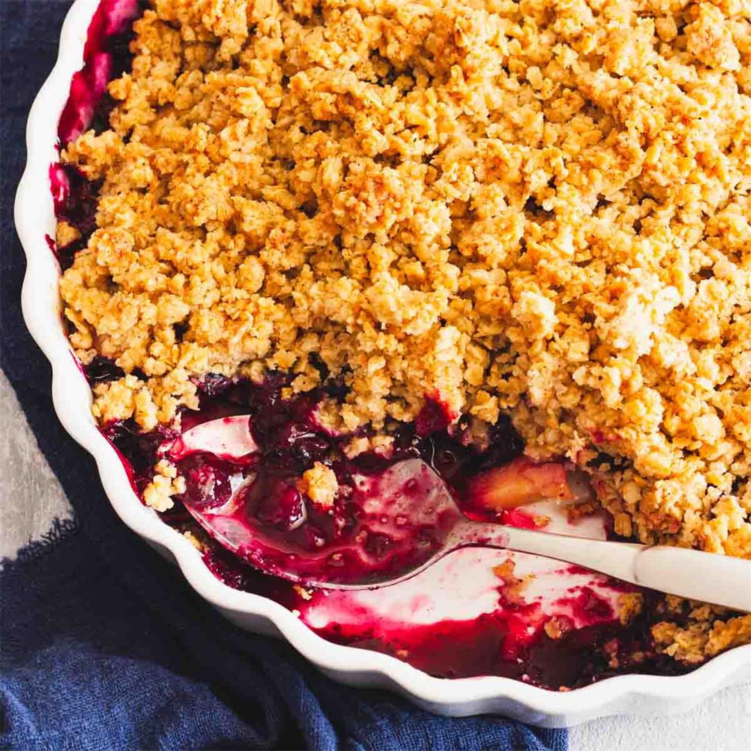 Blueberry Apple Crumble
