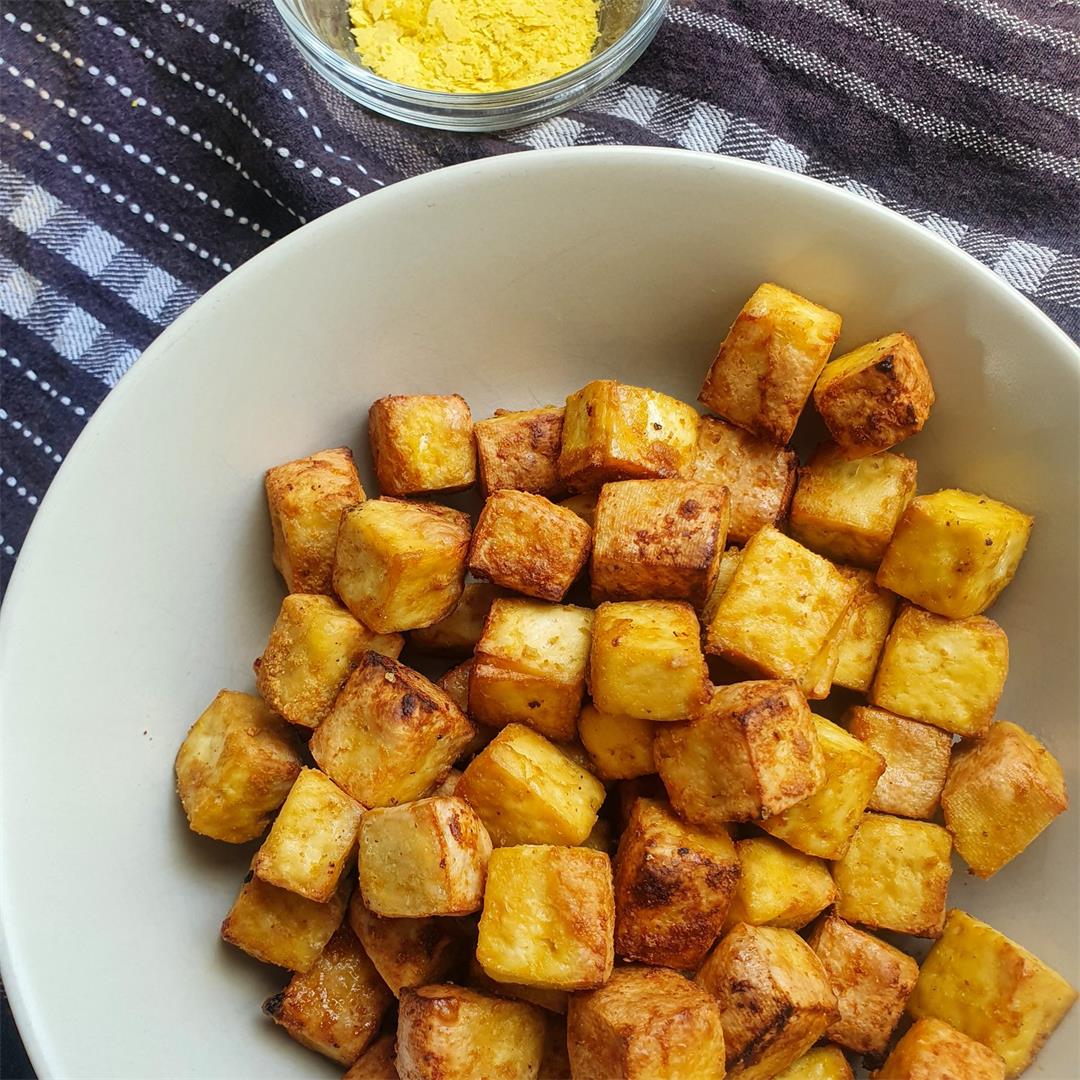 Crispy Cheesy Tofu Bites — That Vegan Dad