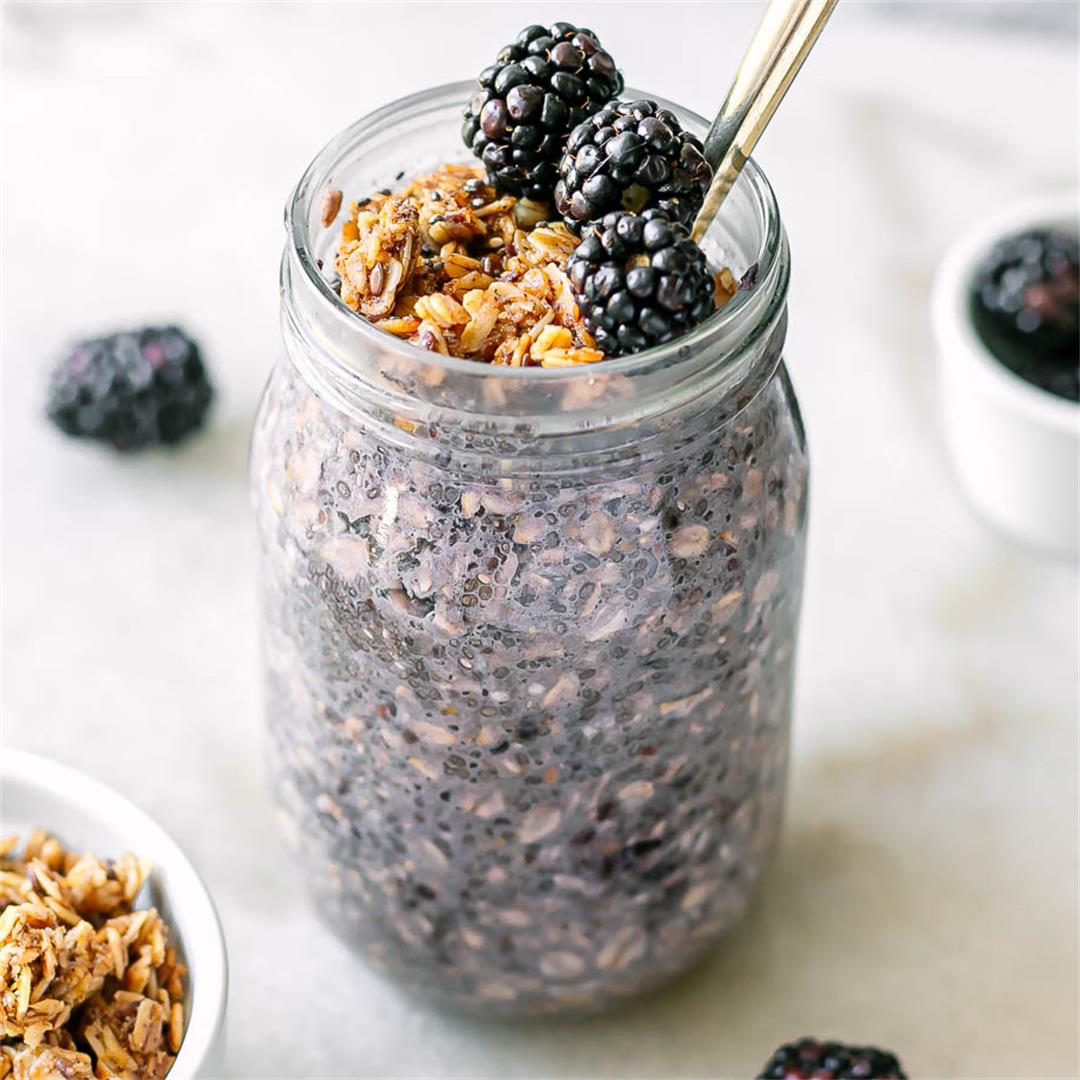 Blackberry Overnight Oats ⋆ Simple, Tasty, Only 10 Minutes !