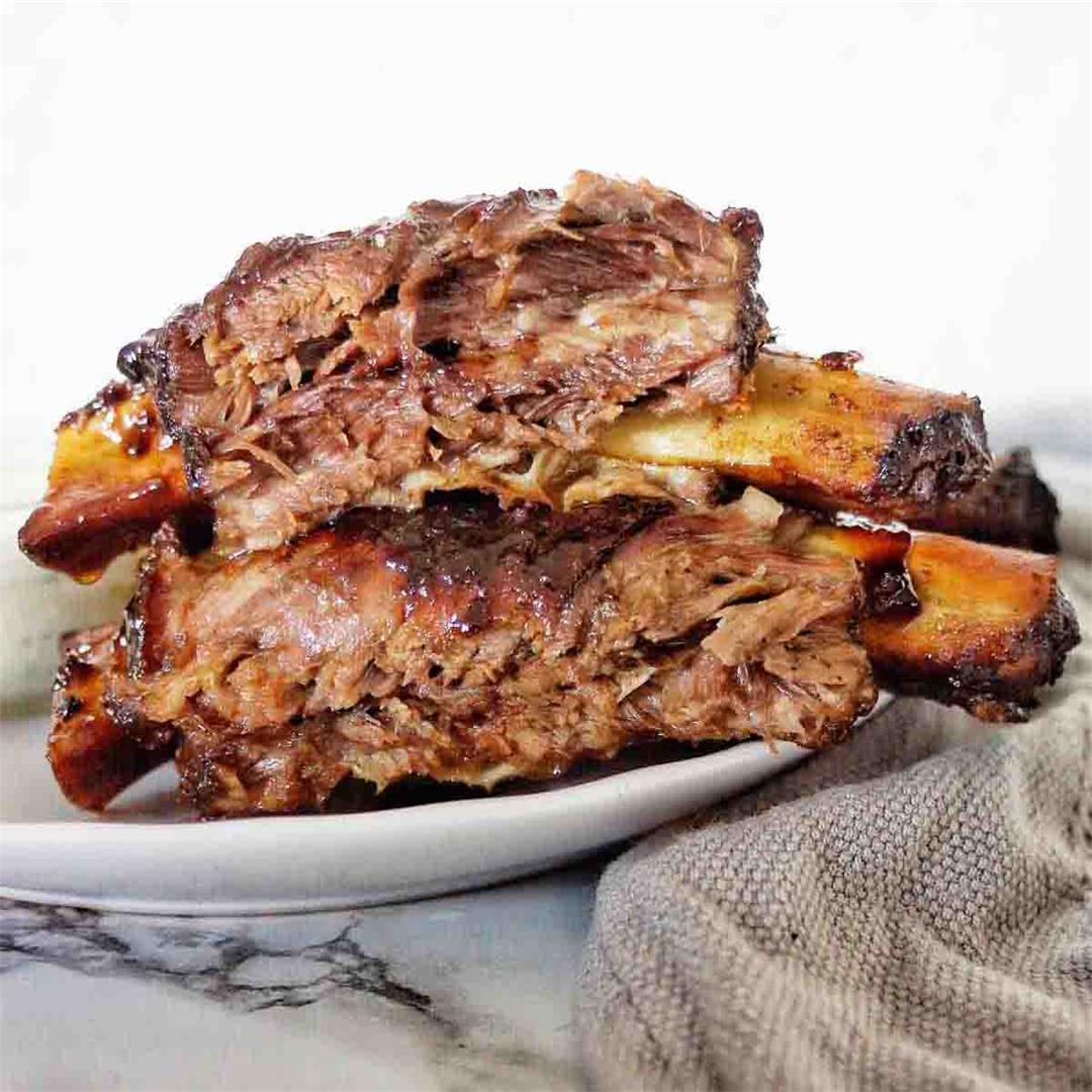 Beef Ribs (Oven Baked Then Grilled)