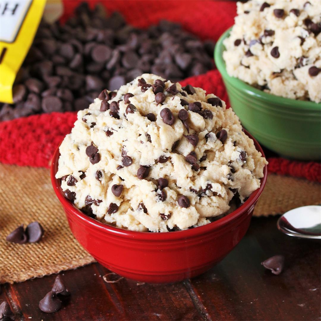 How to Make Edible Chocolate Chip Cookie Dough