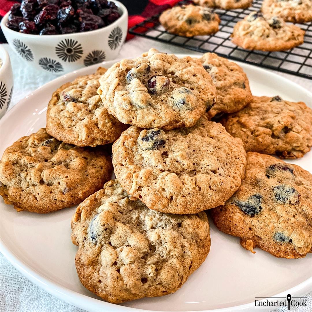 Chewy Cranberry Oatmeal Cookies