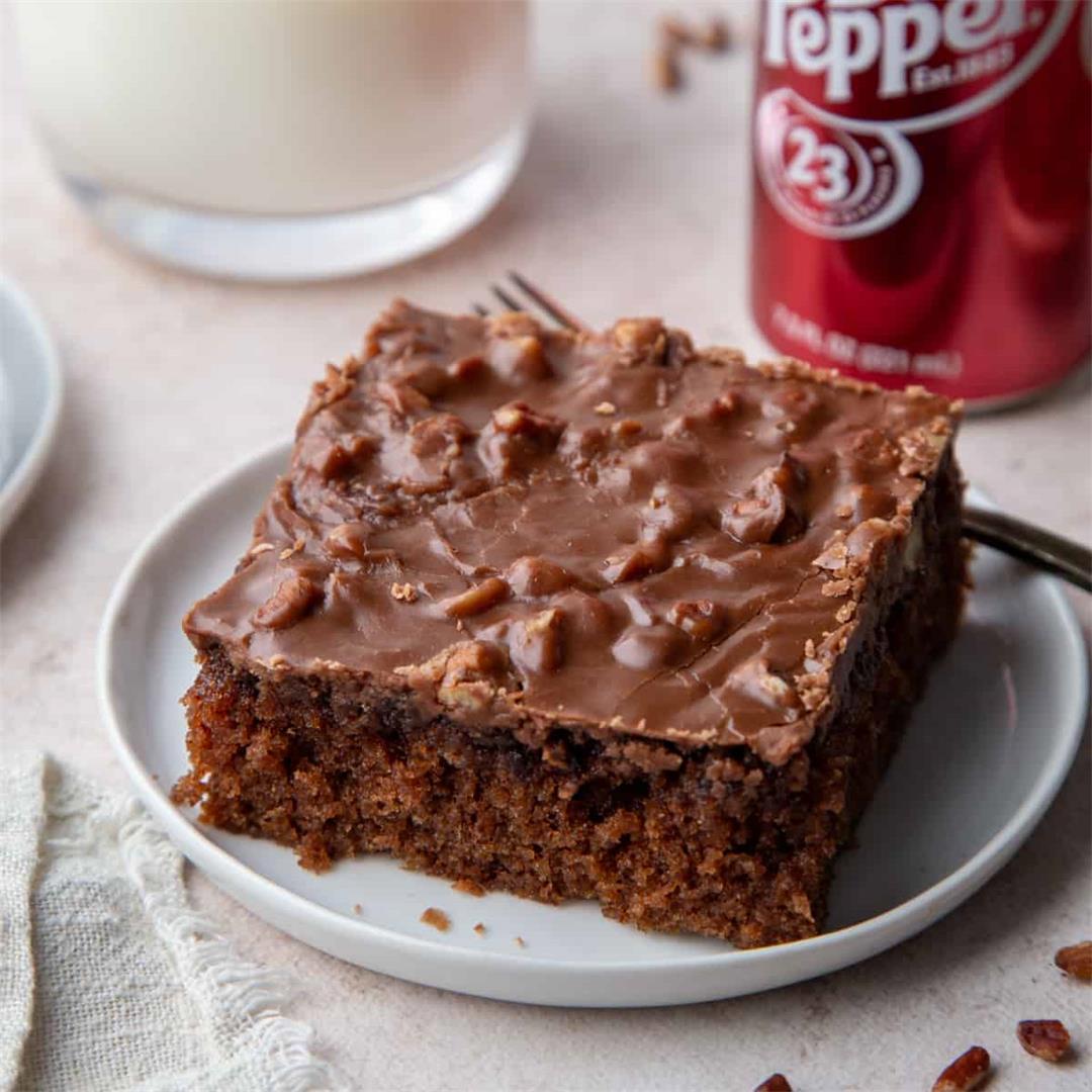 Dr. Pepper Cake (with Dr. Pepper Frosting)