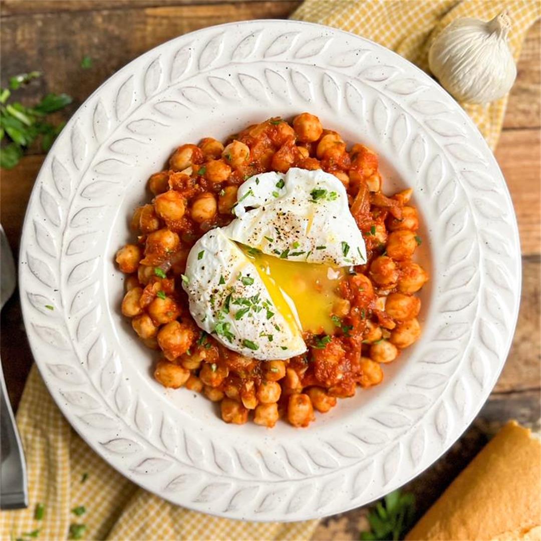 Spanish Chickpeas with Eggs | One of the BEST Chickpea Recipes