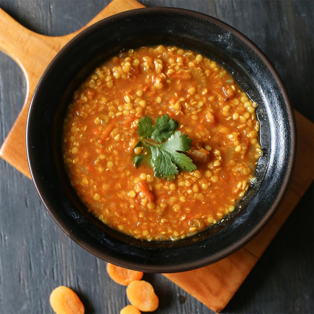Curried lentil soup