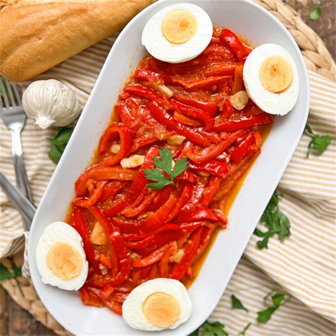 Spanish Peppers & Eggs | SERIOUSLY Good & EASY Recipe