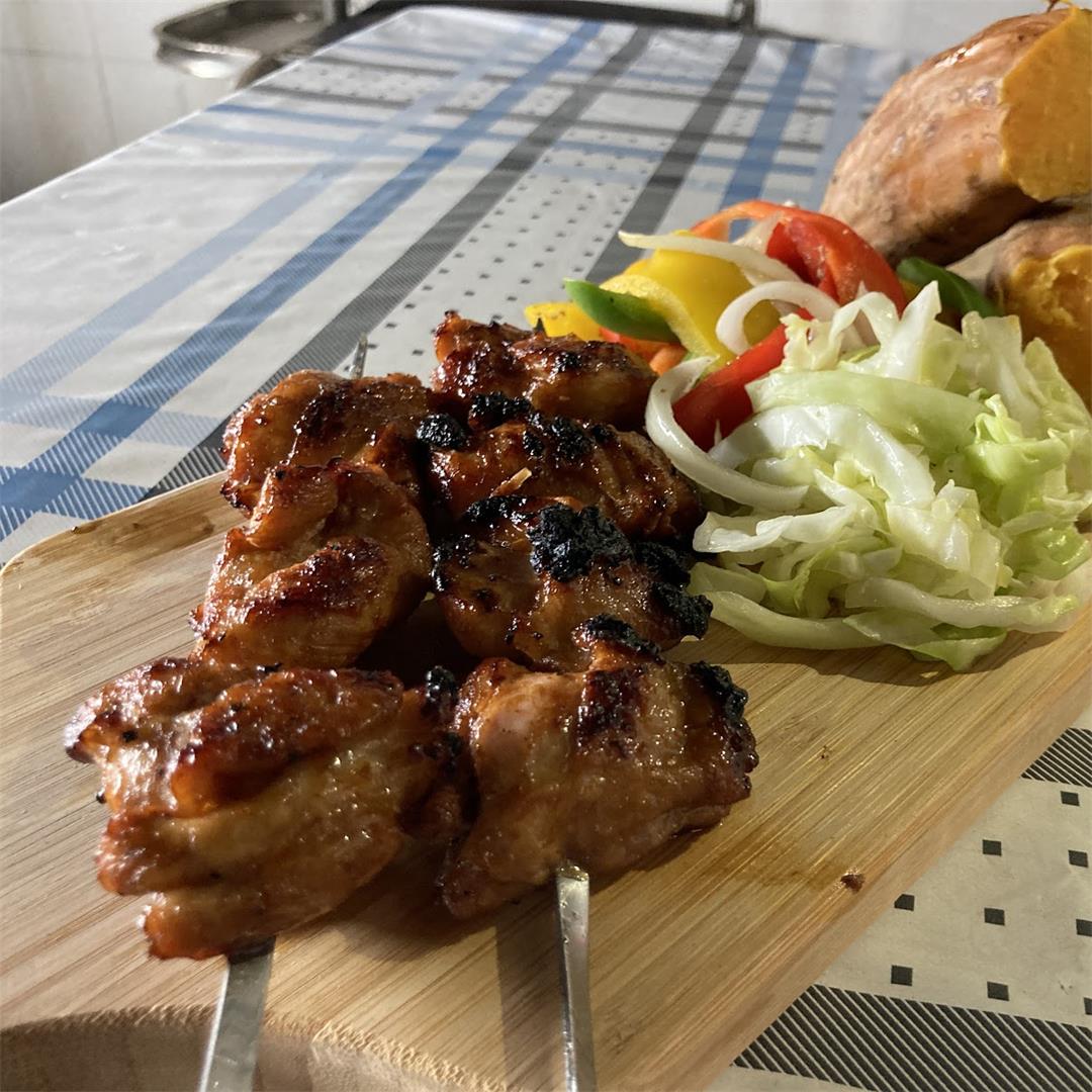 Chicken Tocino – Filipino Style Skewers for the Grill