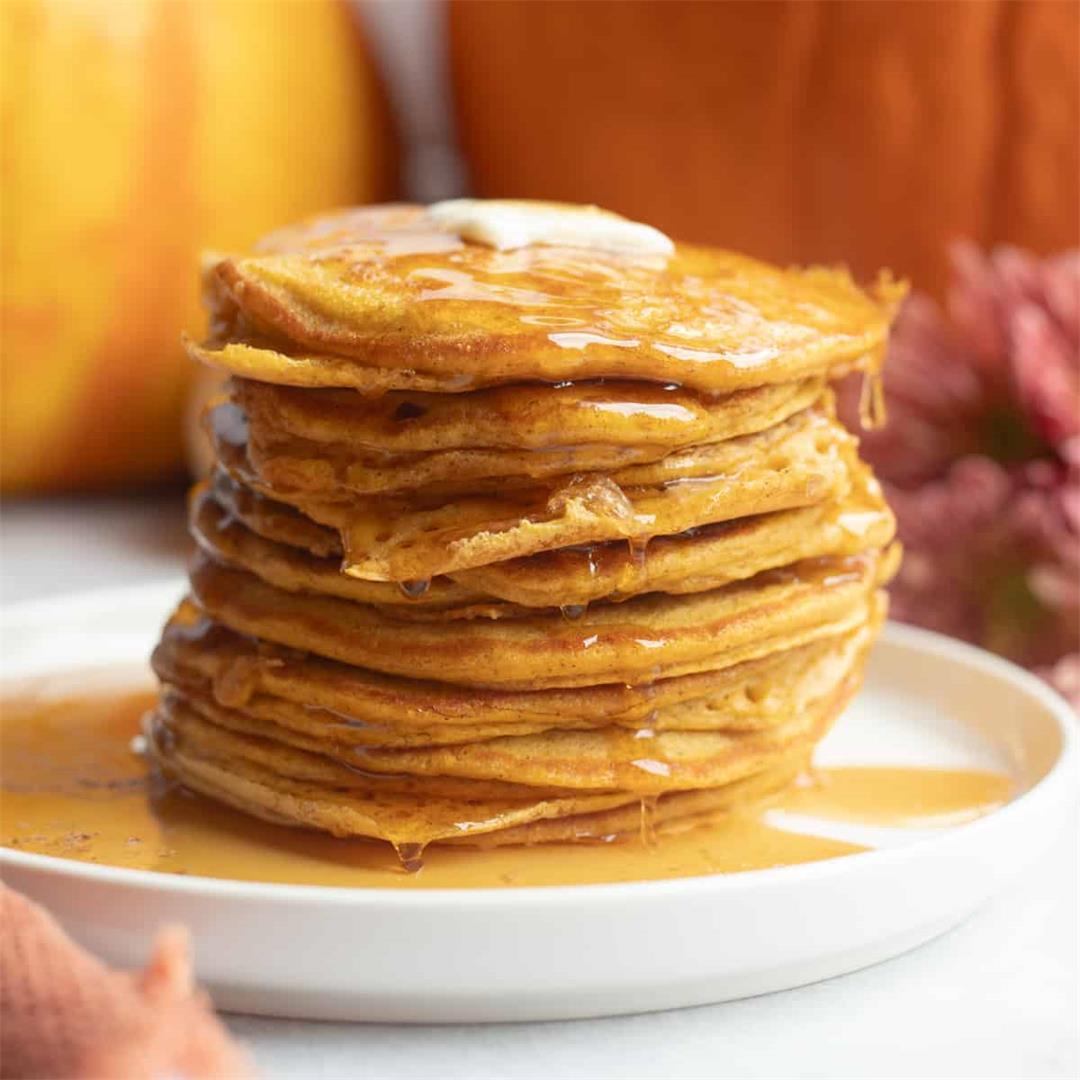 Gluten-Free Pumpkin Pancakes (Paleo)