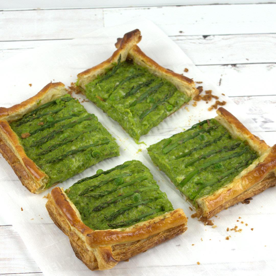 Asparagus Tart with Peas and Gruyere – A Gourmet Food Blog