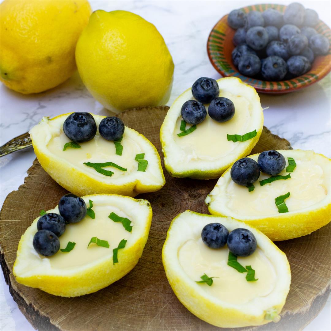 Blueberry Lemon Posset