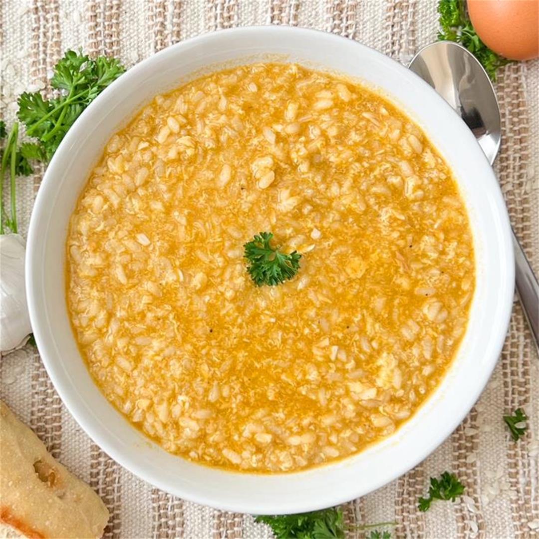 Creamy Garlic & Rice Soup | SERIOUSLY Good 30 Minute Recipe