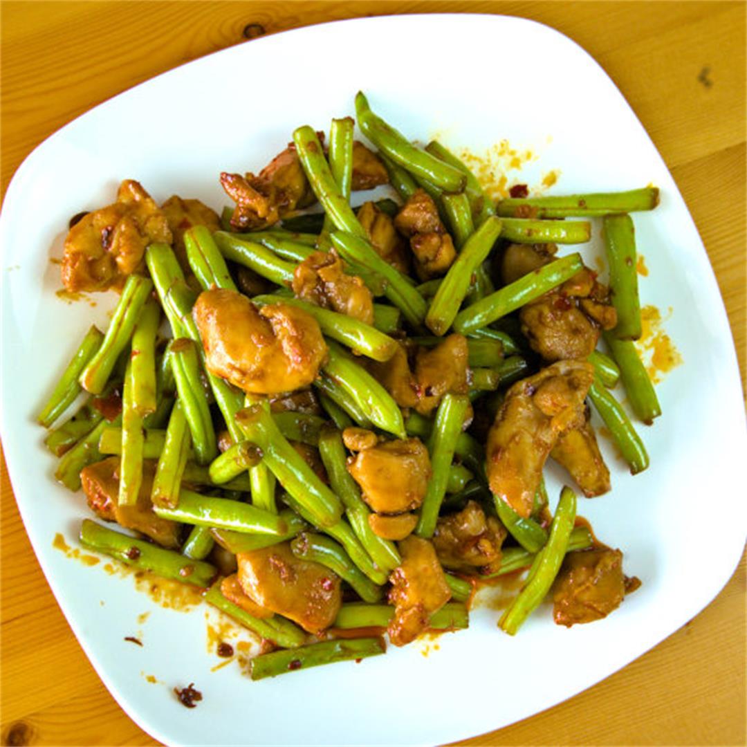 Green beans and chicken stir-fry- easy dinner recipe