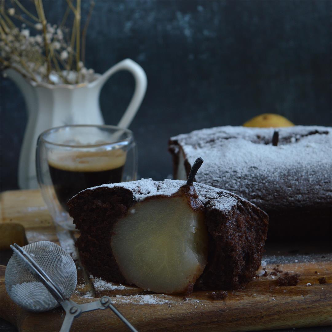 Poached Pear Ginger Loaf Cake — Tasty Food for Busy Mums