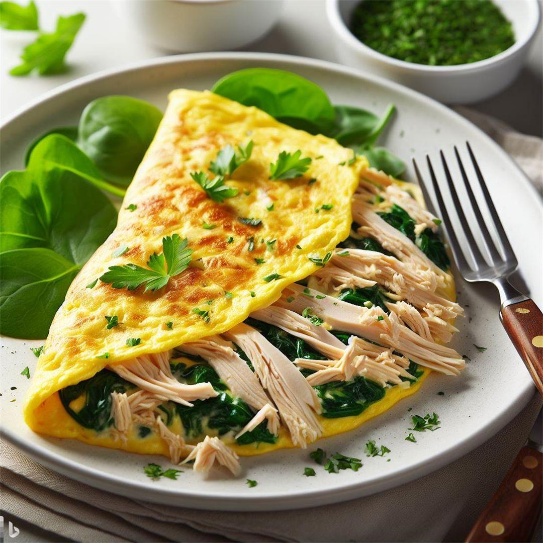 Start Your Day Right: Nutrient-Packed Turkey and Spinach Omelet