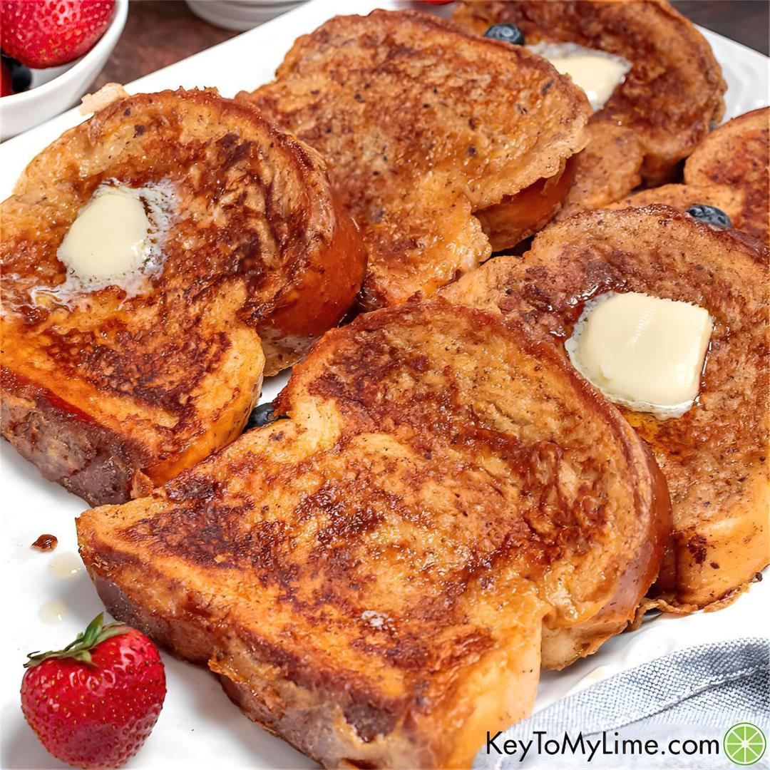 BEST Cinnamon French Toast {How to Make Cinnamon French Toast V