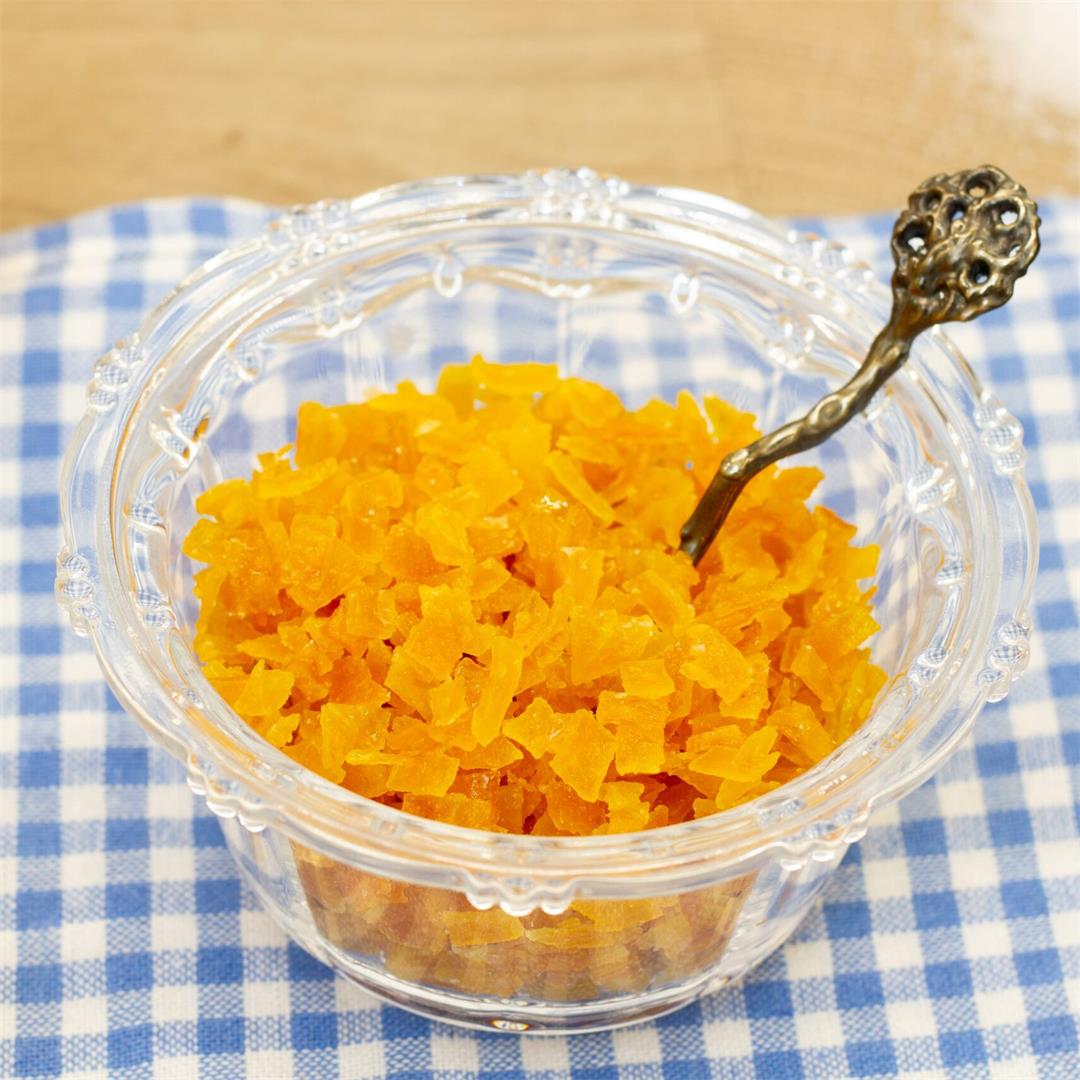 Candied orange peel ⋆ MeCooks Blog