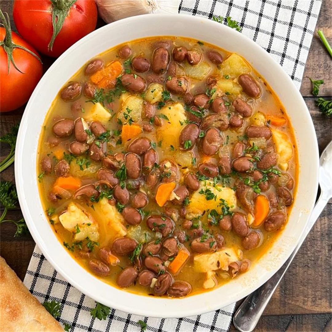 Hearty Pinto Bean & Cod Stew | EASY 40 Minute Recipe