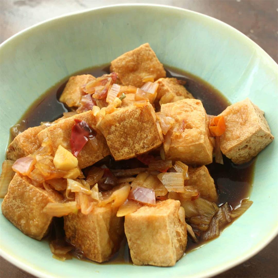 How to Make Tahu Gejrot (Fried Tofu in Sweet & Spicy Sauce)