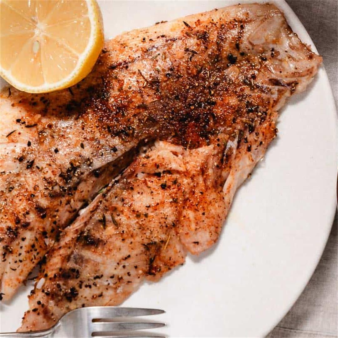 Broiled Yellowtail Snapper with Blackening Seasoning