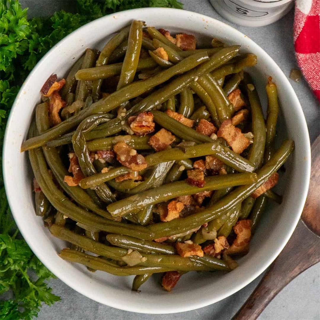 Best Crock Pot Green Beans with Bacon