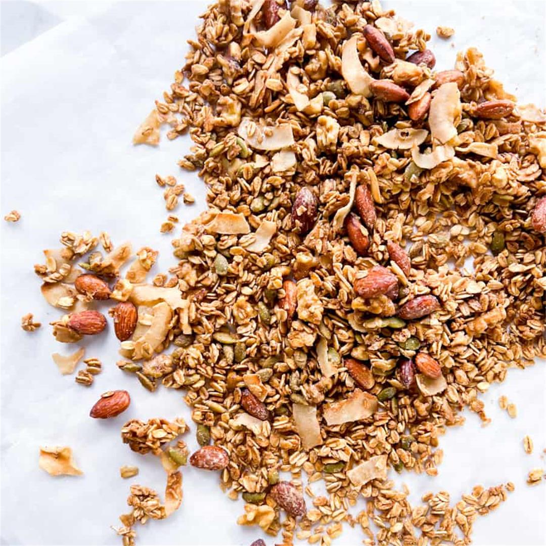 Pan Toasted Coconut Granola