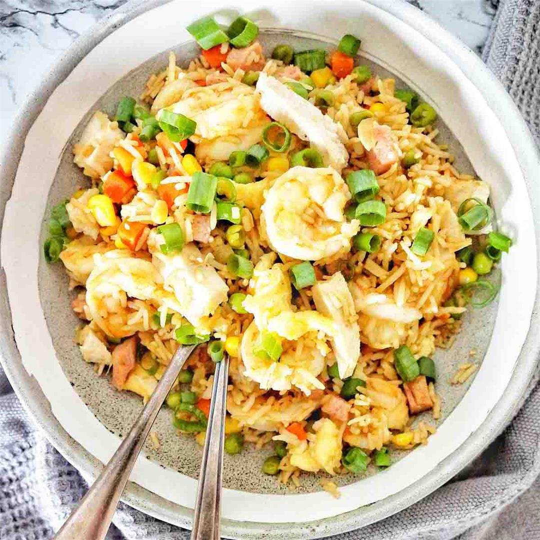 Shrimp And Chicken Fried Rice