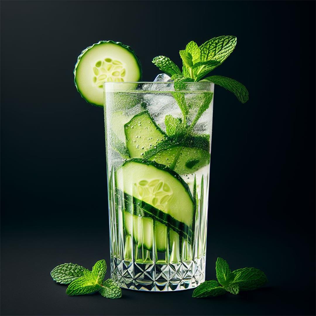 Low-Calorie Mocktail Recipe: Cucumber-Mint Sparkler
