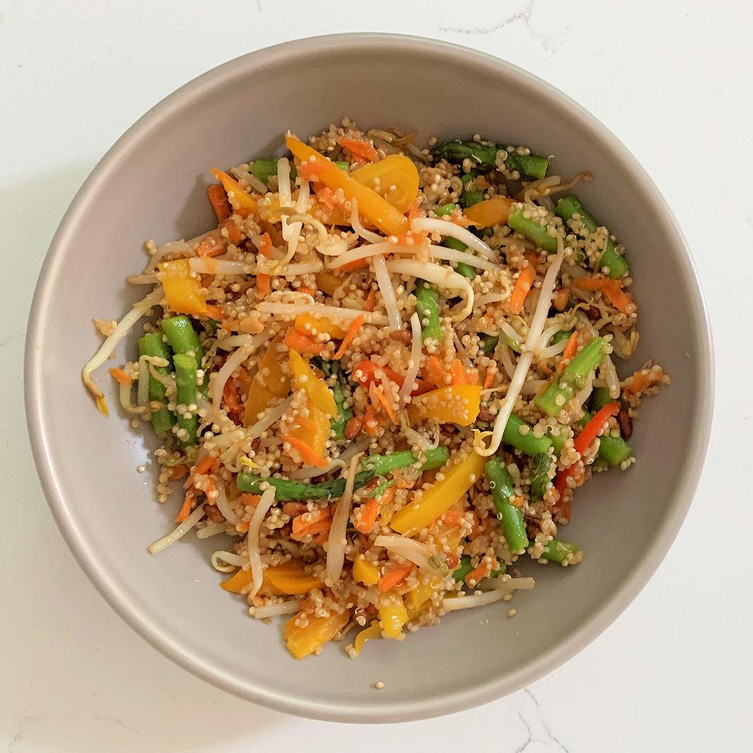 Quinoa Salad with Bean Sprouts – A Gourmet Food Blog