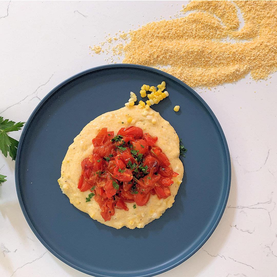 Polenta with Roasted Tomatoes – A Gourmet Food Blog