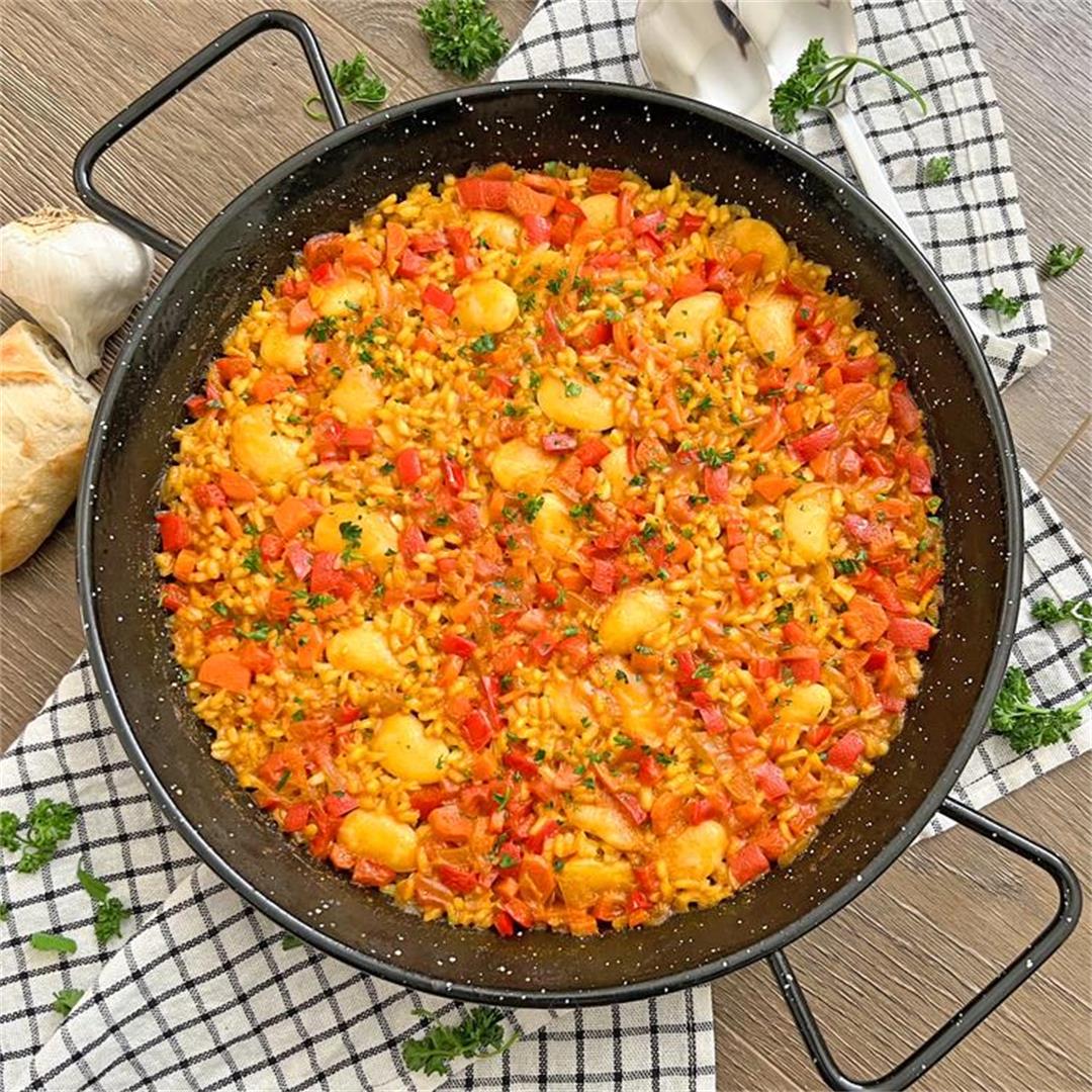 EASY Weeknight Vegetable Paella Recipe | Done in Just 30 Min