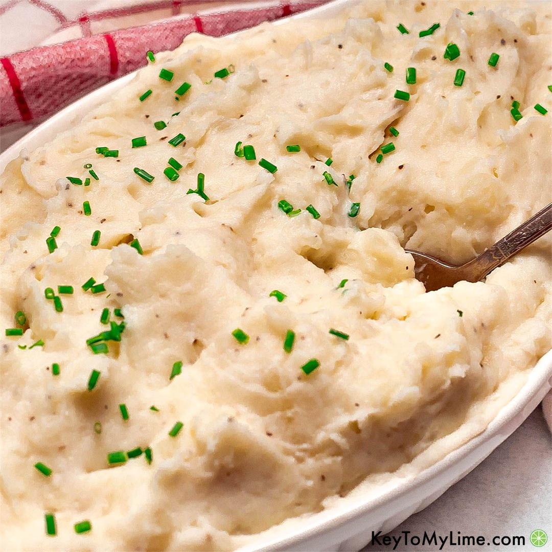 BEST Mashed Potatoes without Milk {Creamy and Fluffy}