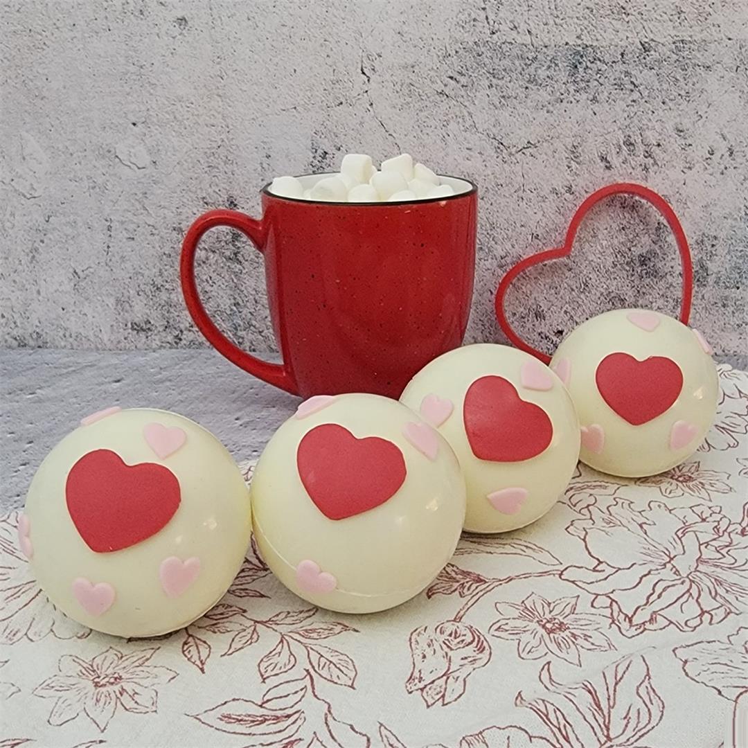 Valentine's Hot Cocoa Bombs