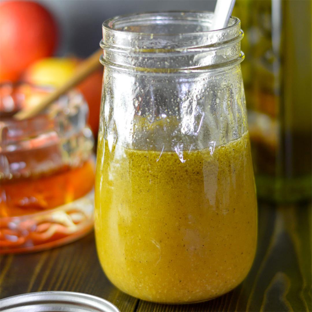 Easy Apple Cider Vinaigrette Salad Dressing Recipe