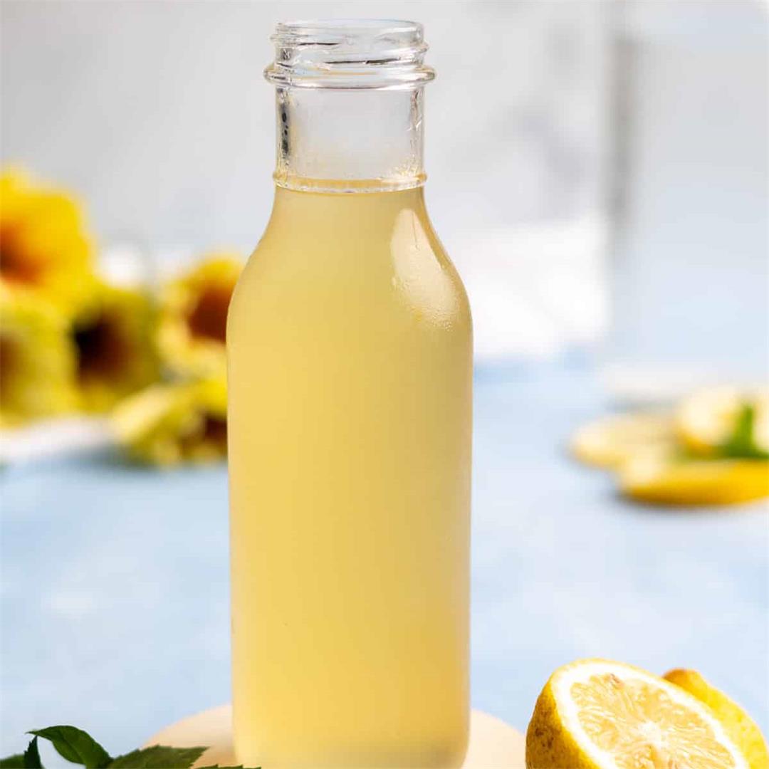Lemon Simple Syrup for Cocktail and Mocktails