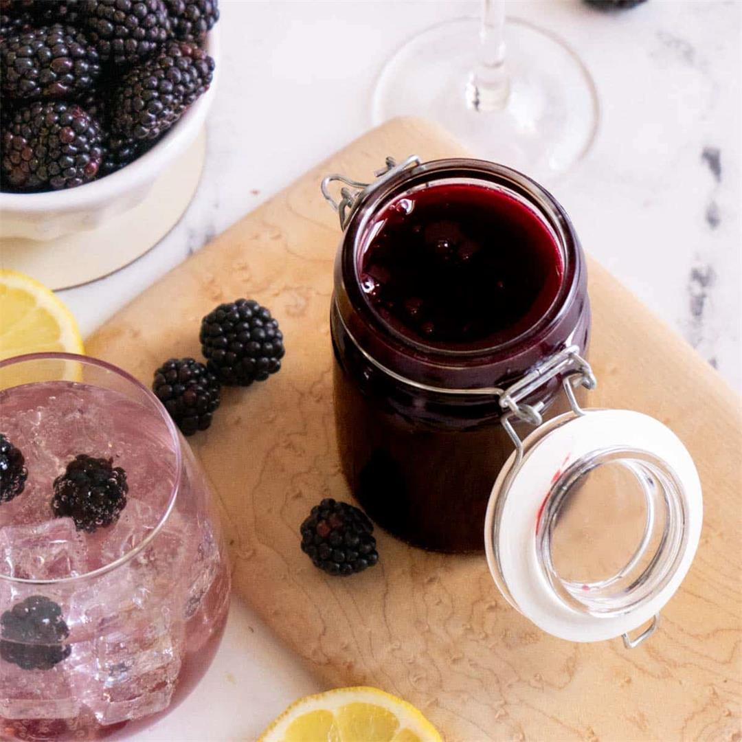 Blackberry Syrup for Cakes and Cocktails