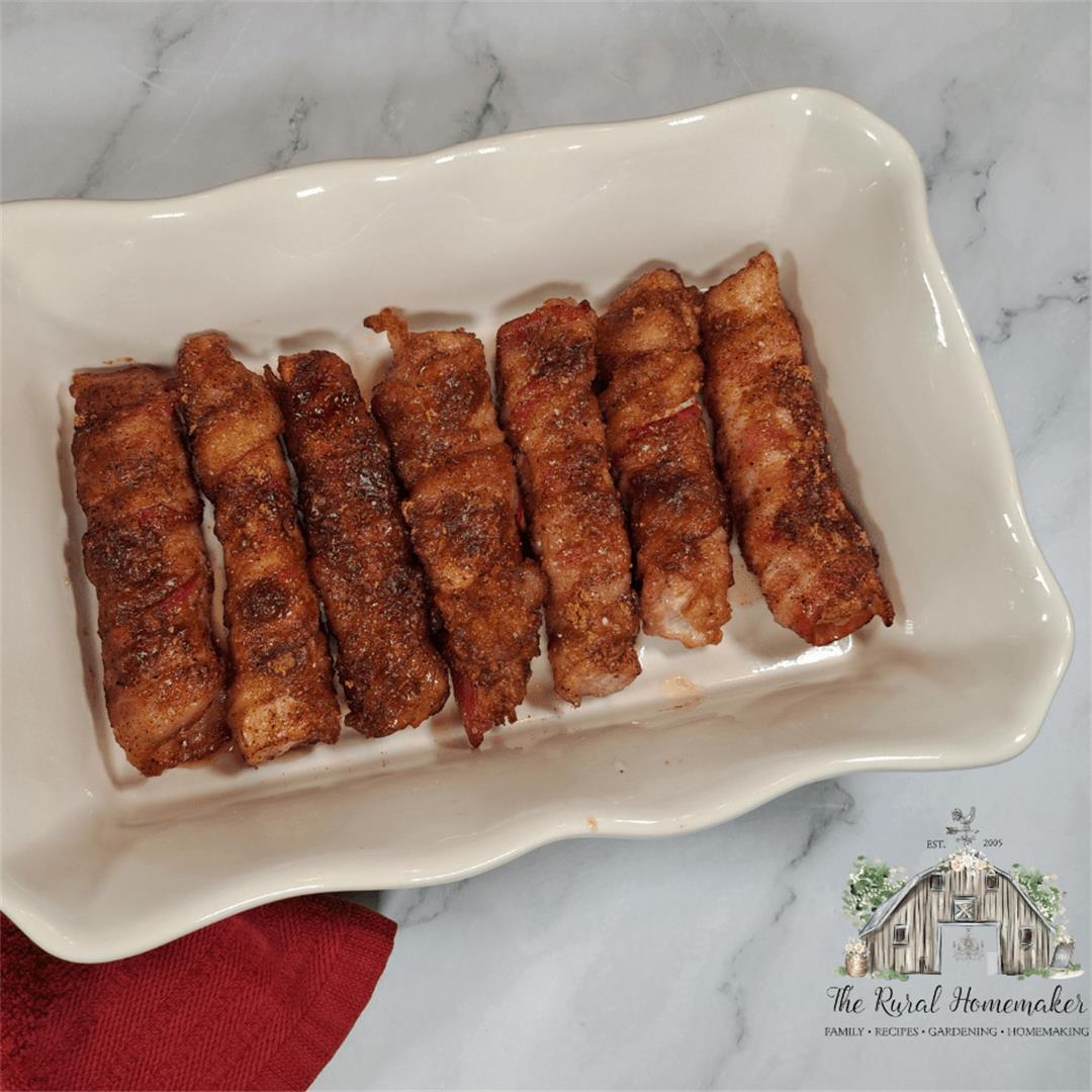 Sweet & Savory Brown Sugar Pork Chop Bacon Wraps Recipe -