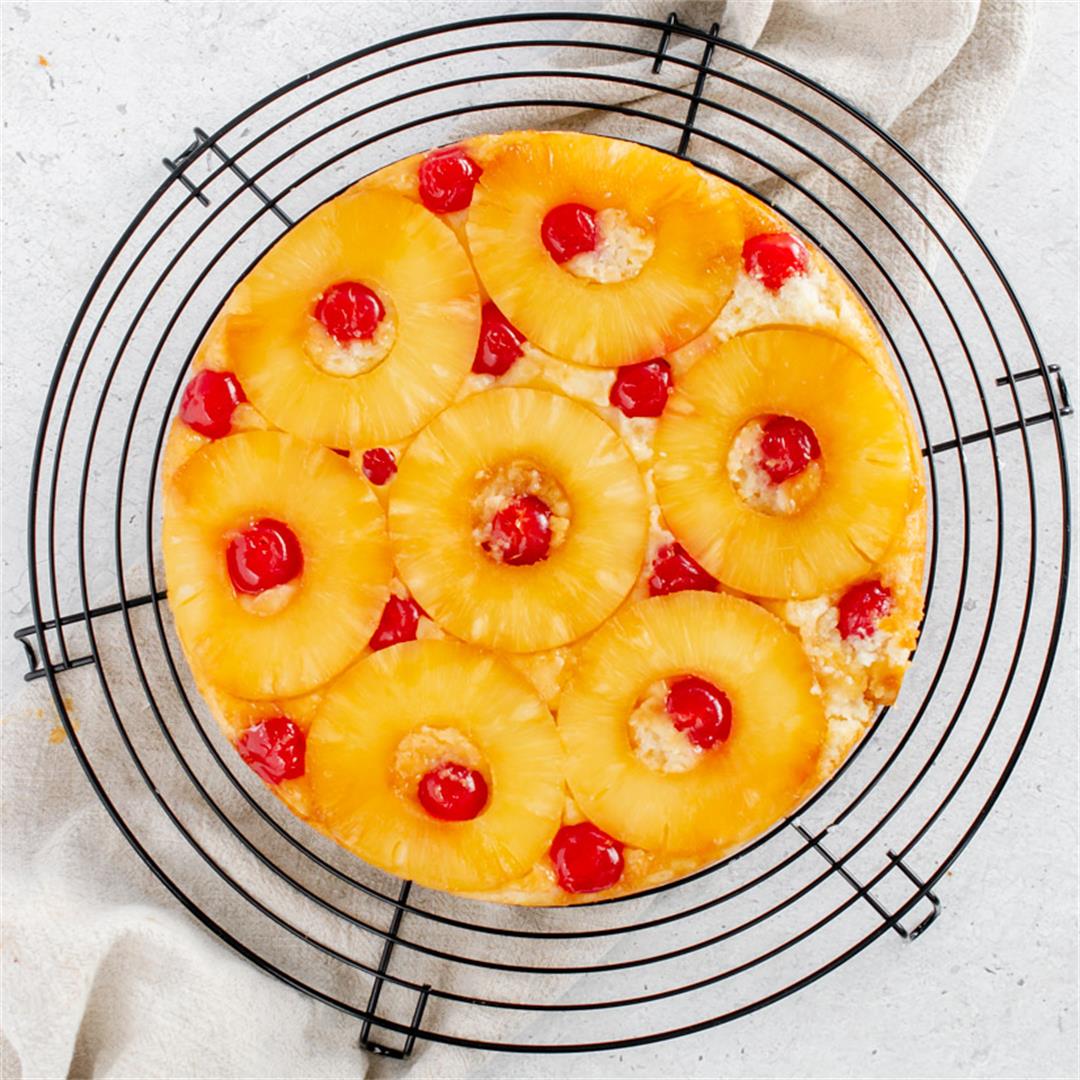 Vegan Pineapple Upside-Down Cake